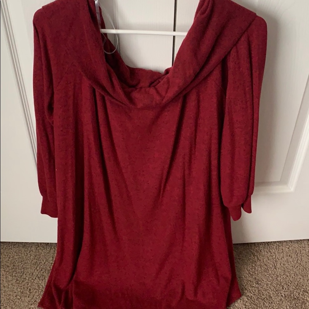 Off the shoulder sweater
